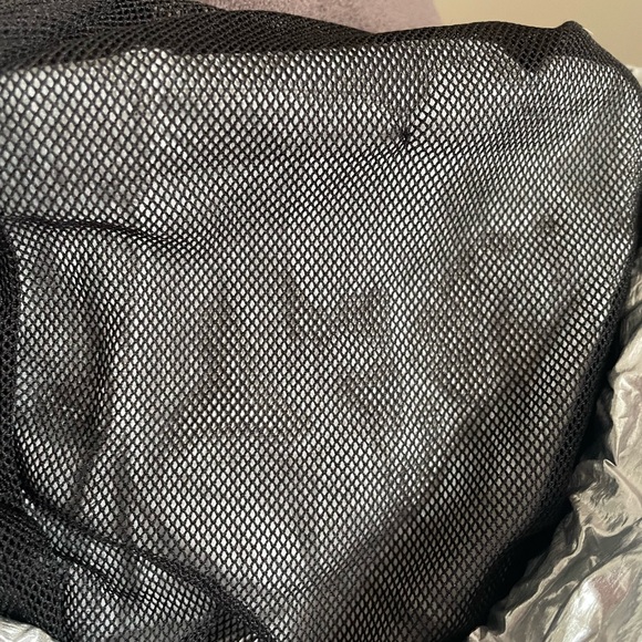 Silver & Black Cropped Hoodie/Jacket - Picture 7 of 8